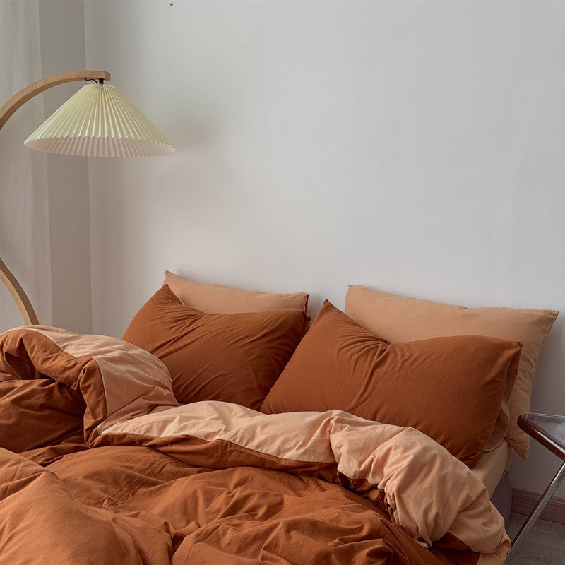 Fashionable Simple Hit Pigment Color Bed Sheet Bed Sheet - iztia