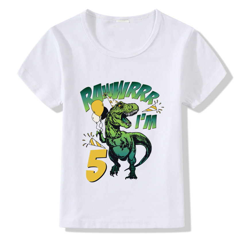 Children's T-shirt Numbers 1-9 Birthday T-shirt - iztia