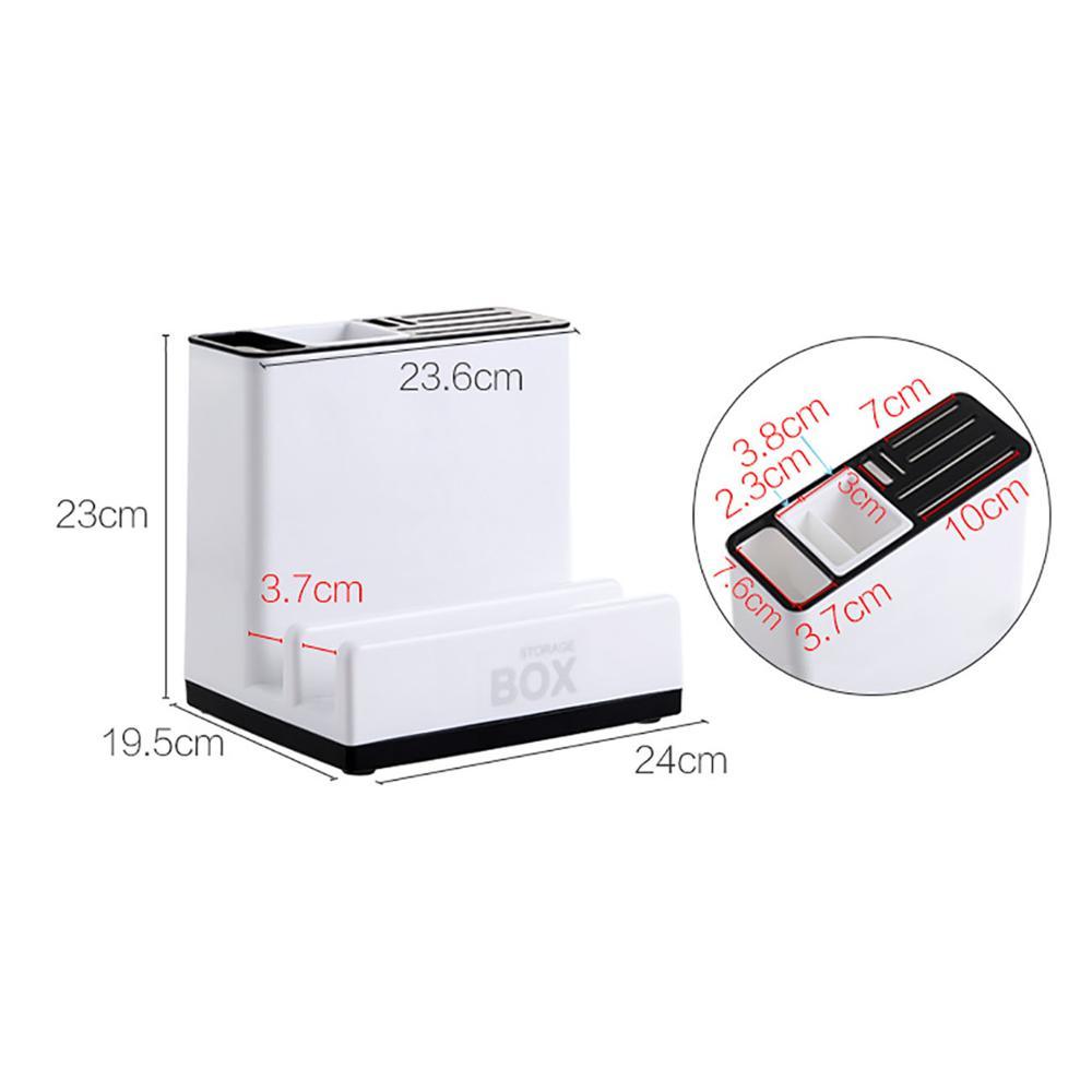 Tableware Storage Holders Kitchen Knife Plastic Storages Racks for Kitchen Convenience Cabinet - iztia