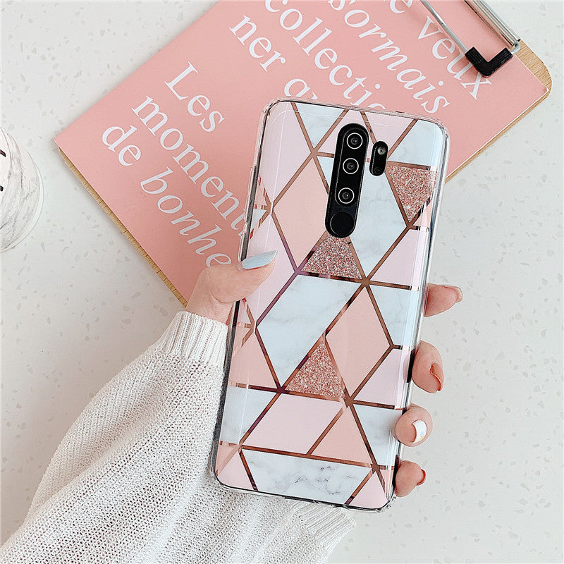 Plating Splice Marble Phone Cases - iztia