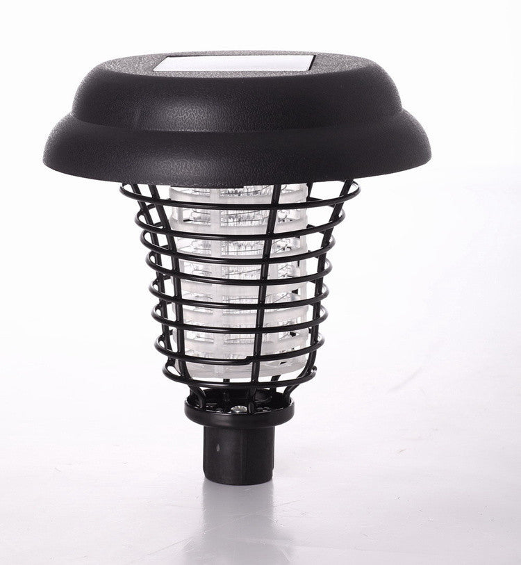 Solar Led Rechargeable Anti-Mosquito Lamp Electronic Fly Bug Zapper Insect Pest Uv Trap Outdoor Garden Lawn Lamp - iztia