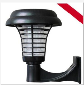 Solar Led Rechargeable Anti-Mosquito Lamp Electronic Fly Bug Zapper Insect Pest Uv Trap Outdoor Garden Lawn Lamp - iztia