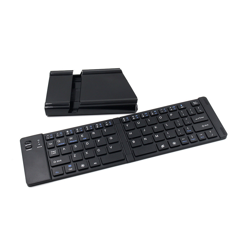 Folding Metal Bluetooth Foldable Keyboard Mini Bluetooth Wireless - iztia