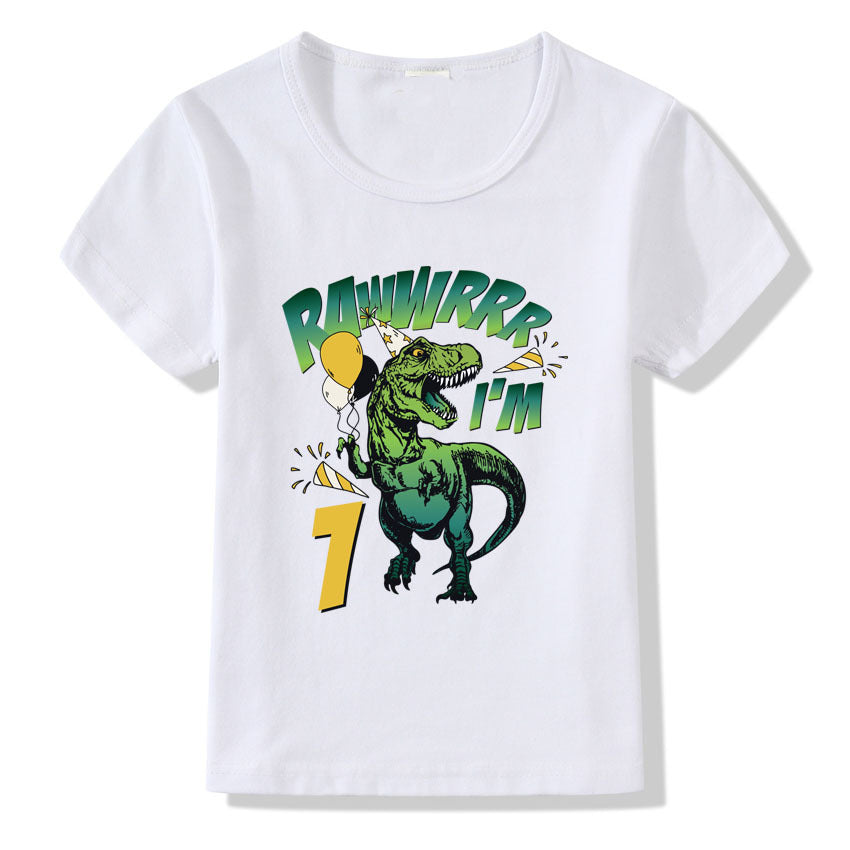 Children's T-shirt Numbers 1-9 Birthday T-shirt - iztia