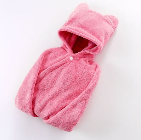 Cotton baby care hooded bath towel - iztia