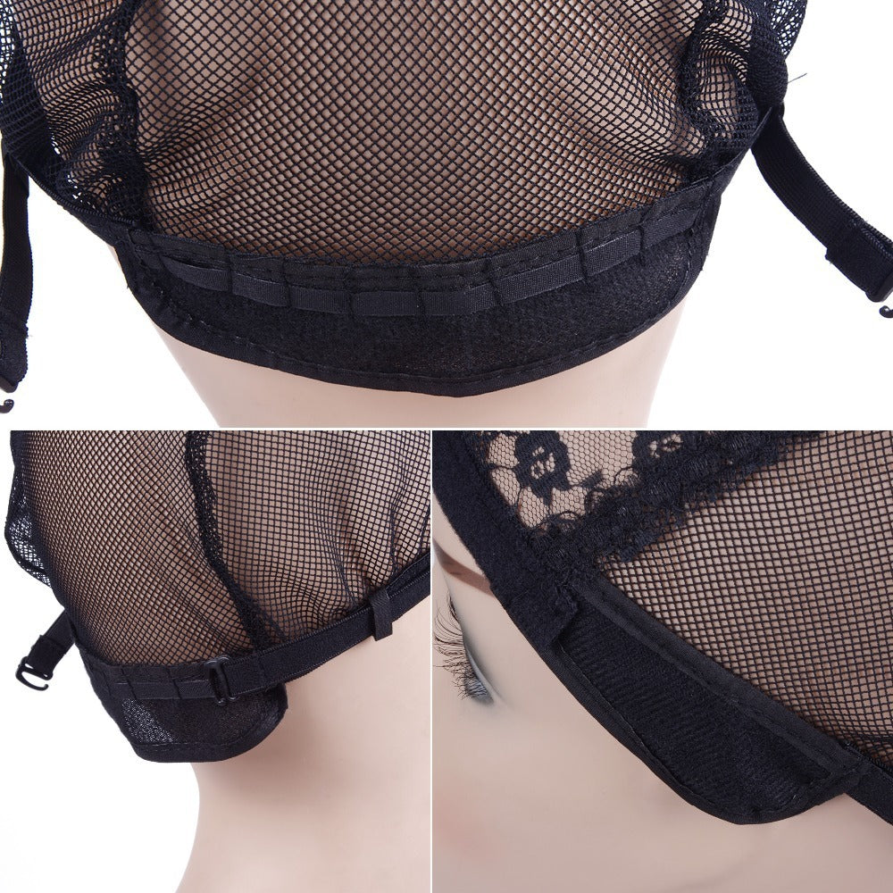 Wig flower high elastic mesh cap - iztia