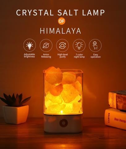 USB Crystal Light Himalayan Salt LED Lamp - iztia
