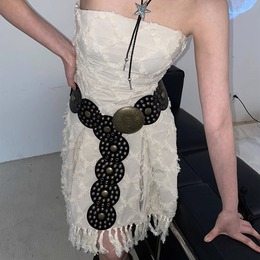 American Retro Round Hollow Waist Seal - iztia