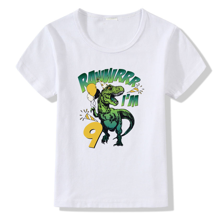 Children's T-shirt Numbers 1-9 Birthday T-shirt - iztia