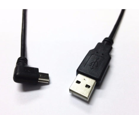 USB Mini 5Pin 5P Right angle Male to USB 2.0 A Male Plug Cable 0.2m Power Charger Cable for Chromecast - iztia