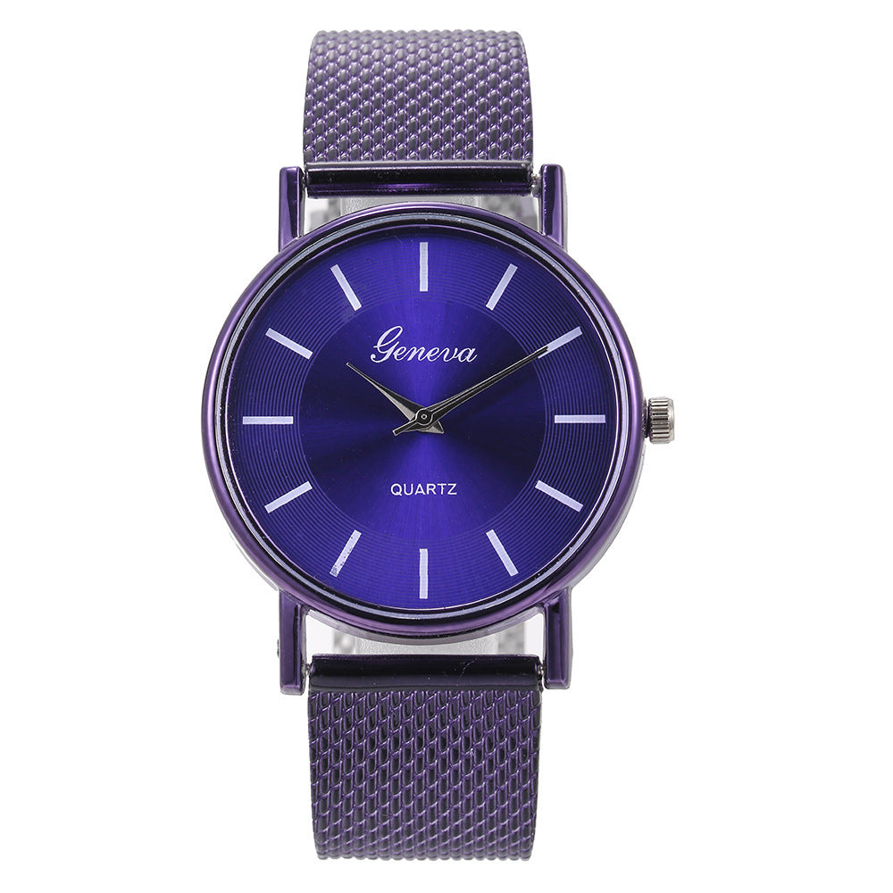 Mesh Quartz Couple Neva Watch Female - iztia