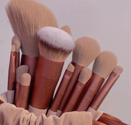 13Pcs Makeup Brush Set Make Up Concealer Brush Blush Powder Brush Eye Shadow Highlighter Foundation Brush Cosmetic Beauty Tools - iztia
