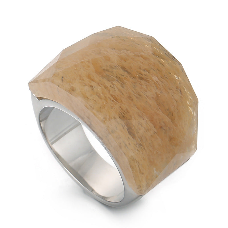 Women's Fashion Natural Stone Ring - iztia
