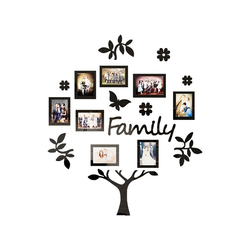Photo frame tree 3d wall sticker - iztia