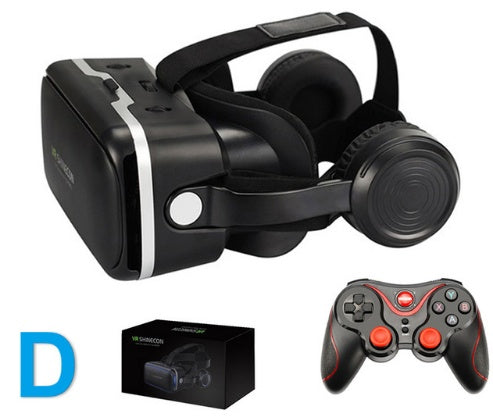 Original VR Shinecon Gafas De Realidad Virtual 120 Fov 3D Gafas Google Carton Con Auriculares Estereo Caja Para Smartphone - iztia