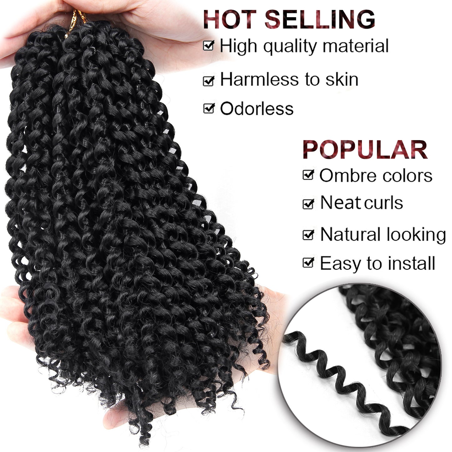 African hair extension crochet hair - iztia