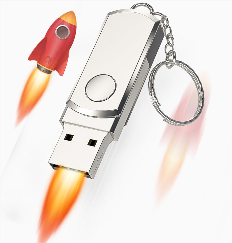Compatible with Apple , Ultra-large capacity metal USB flash drive - iztia
