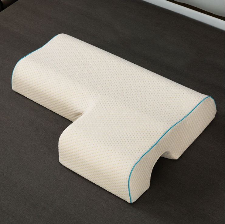 Couples Pillow Arched Cuddle Pillow With Slow Rebound Memory Foam For Arm Rest Hand Pillow - iztia