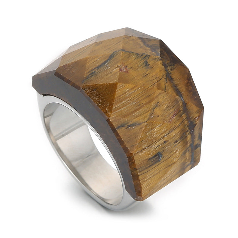 Women's Fashion Natural Stone Ring - iztia