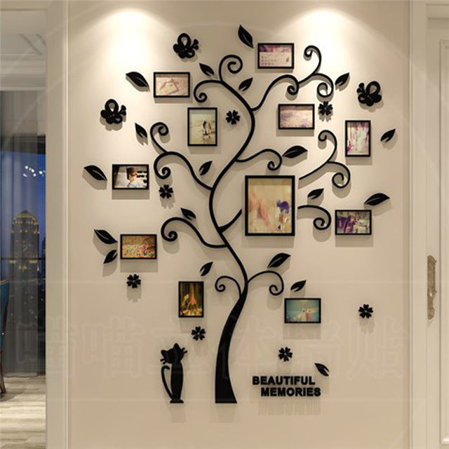 Family photo frame tree wall sticker - iztia
