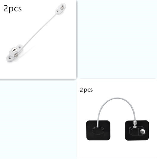 Window Security Chain Lock Window Cable Lock Restrictor Multifunctional Window Lock Door Security Guard for Baby Safety 1Pcs - iztia