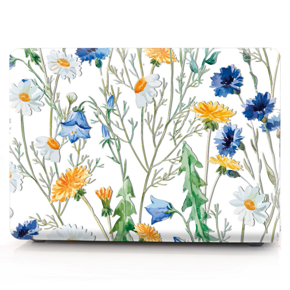 Compatible with Apple, MacBook Transparent Plastic Protective Case Printed with Custom Design - iztia