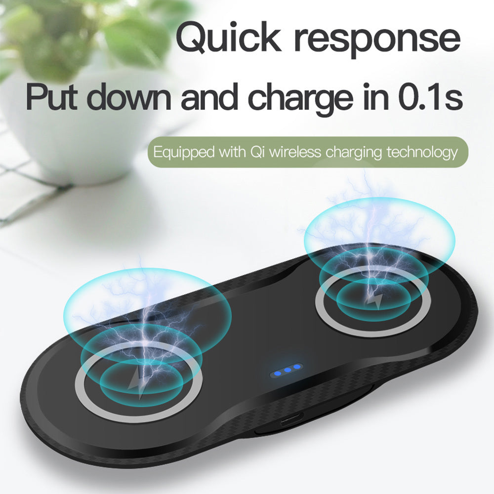 Wireless Charger Dual Mobile Phone Charger - iztia