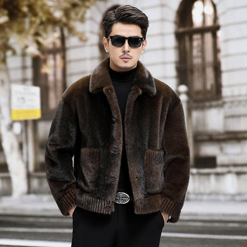 Men's Fur Chenille Coat - iztia