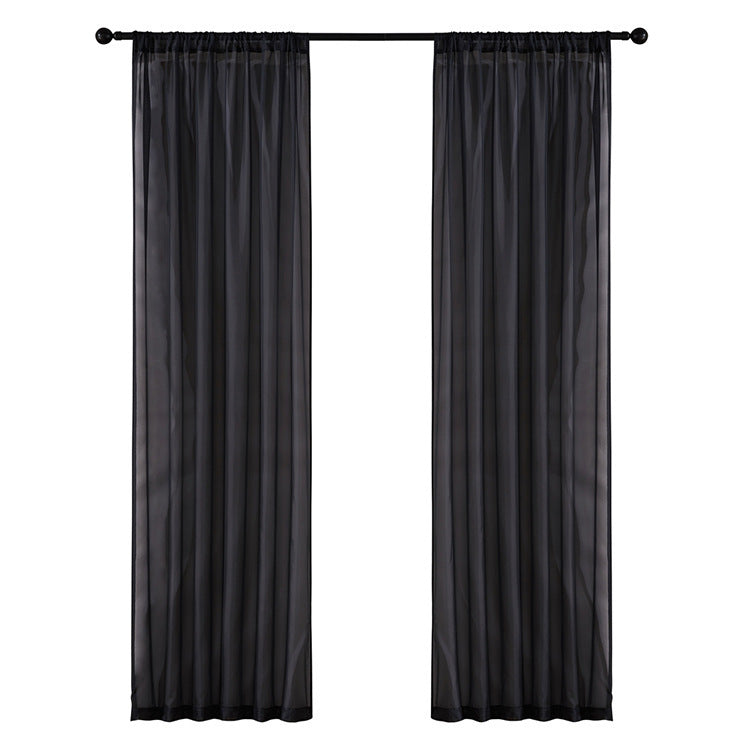 Modern And Simple Pure Color Cotton And Linen Window Screen - iztia