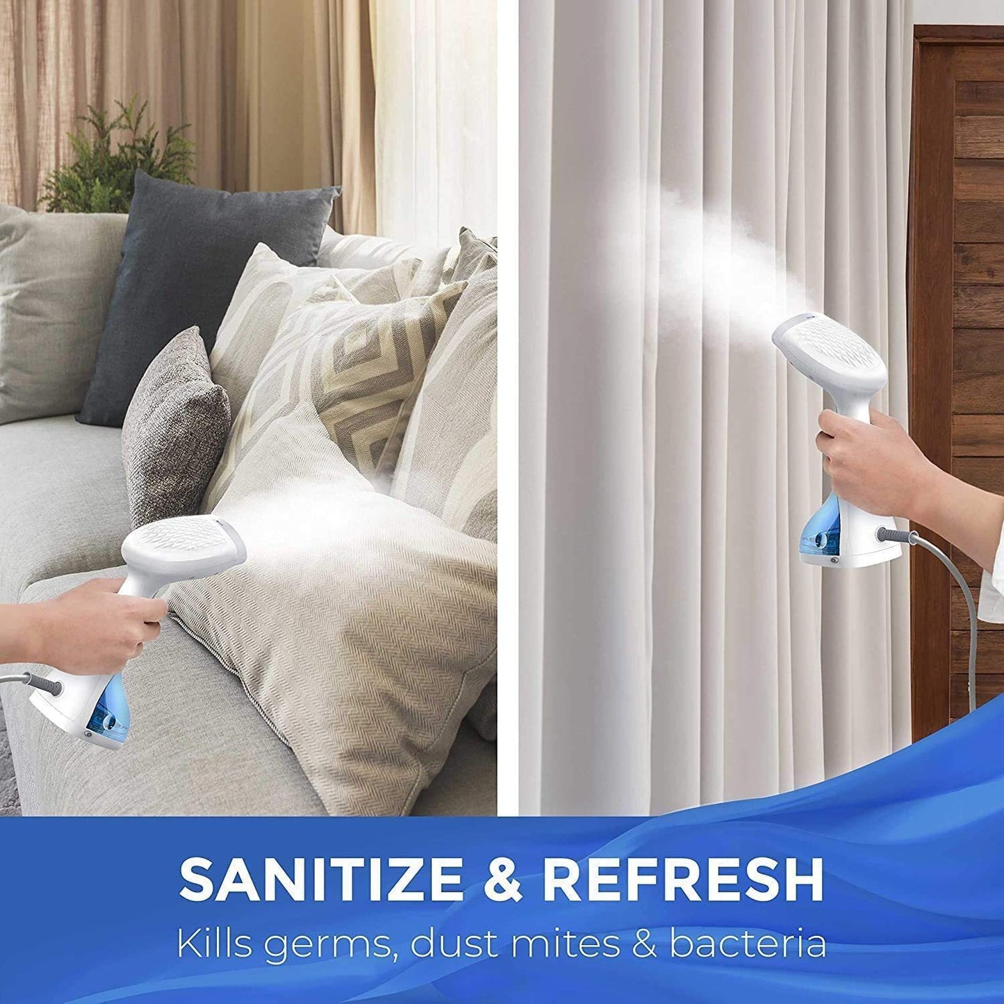 Clothes Steamer 1400 Watt Fast Heat Up Portable Handheld Garment Steamer For Travel And Home Use Wrinkle Remover Clothing Steamer - iztia