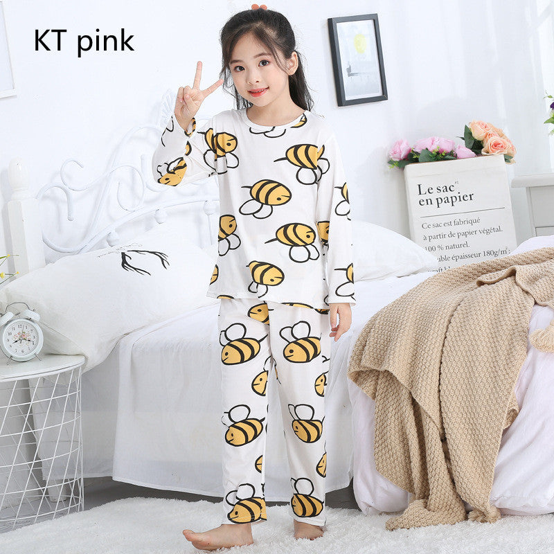 Cartoon Long-sleeved Girls In Autumn Big Children Kids - iztia