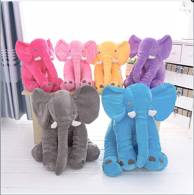Soft Comfort Elephant Plush Toy Accompany Sleeping Baby Sleep Child Pillow Leather Shell - iztia