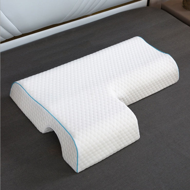 Couples Pillow Arched Cuddle Pillow With Slow Rebound Memory Foam For Arm Rest Hand Pillow - iztia