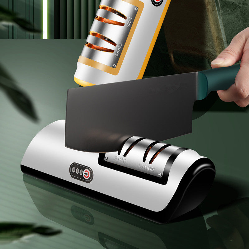 USB Rechargeable Electric Knife Sharpener Automatic Adjustable Kitchen Tool For Fast Sharpening Knives Scissors And Grinders Gadgets - iztia
