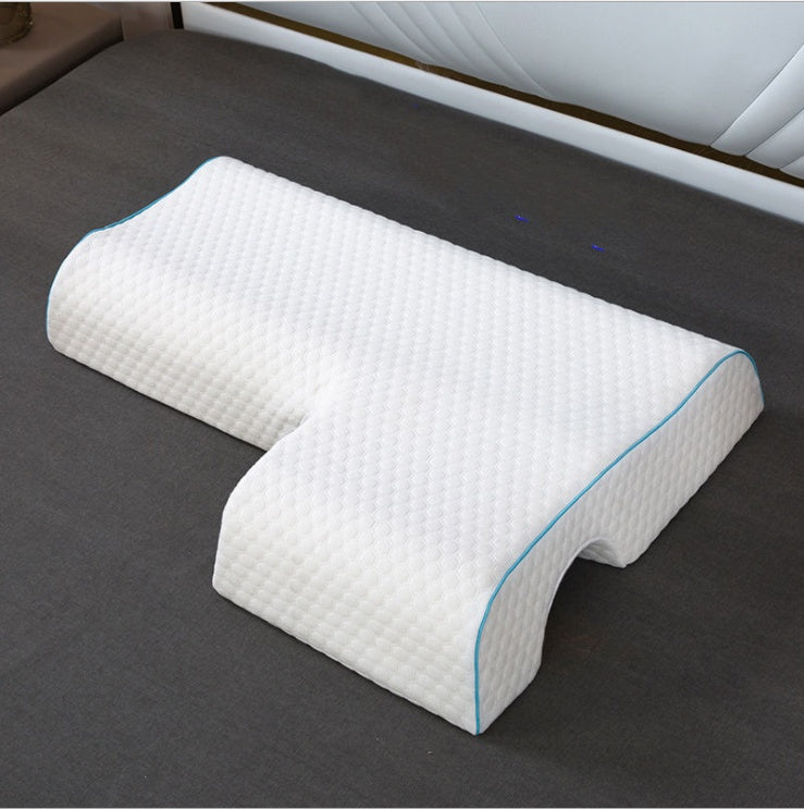 Couples Pillow Arched Cuddle Pillow With Slow Rebound Memory Foam For Arm Rest Hand Pillow - iztia