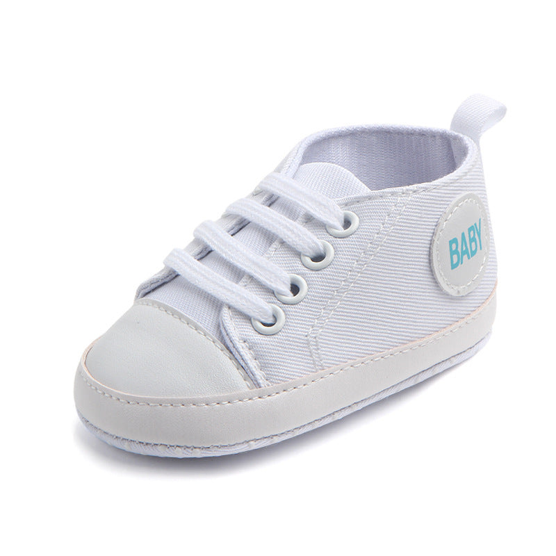 Canvas Classic Sports Sneakers Baby Boys Girls First Walkers Shoes Infant Toddler Soft Sole Anti-slip Baby Shoes - iztia