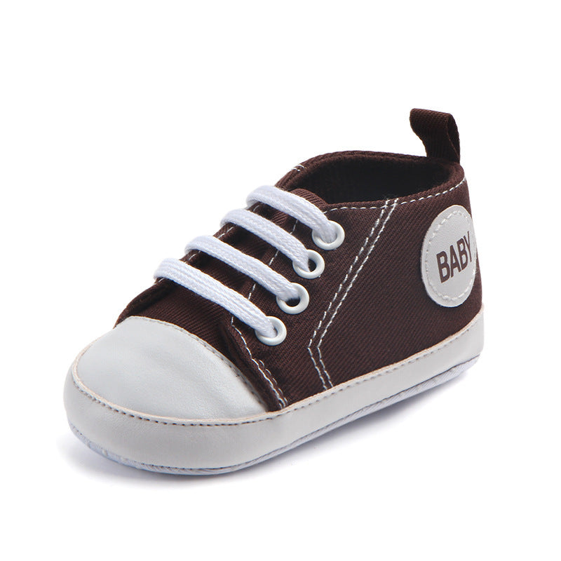 Canvas Classic Sports Sneakers Baby Boys Girls First Walkers Shoes Infant Toddler Soft Sole Anti-slip Baby Shoes - iztia