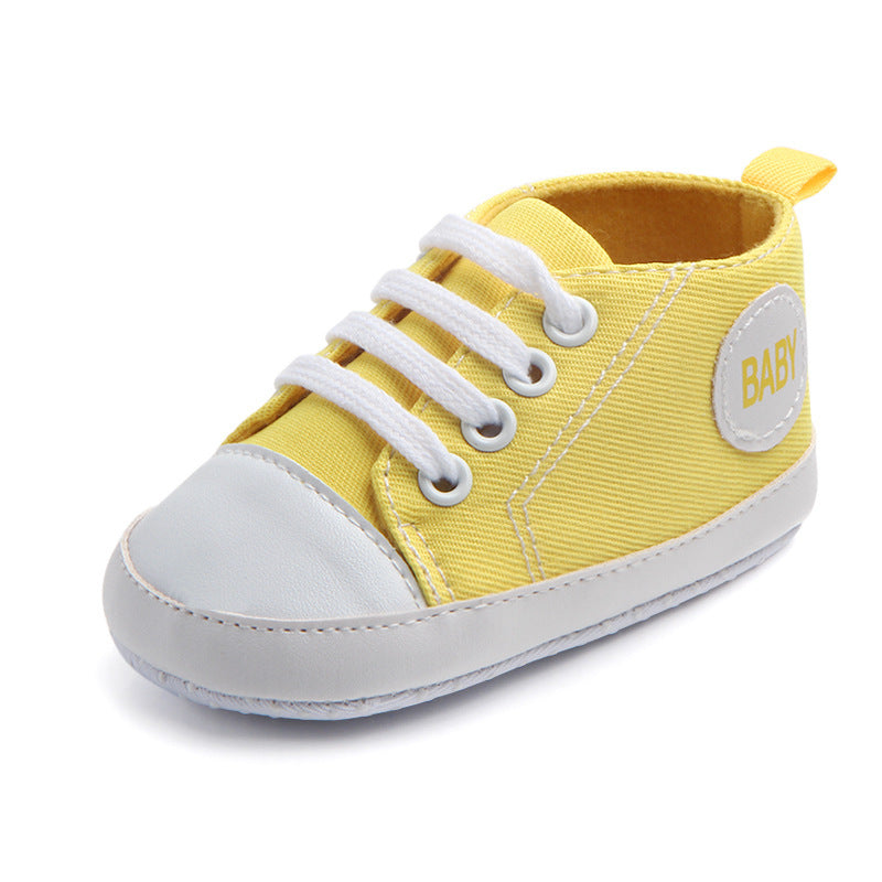Canvas Classic Sports Sneakers Baby Boys Girls First Walkers Shoes Infant Toddler Soft Sole Anti-slip Baby Shoes - iztia