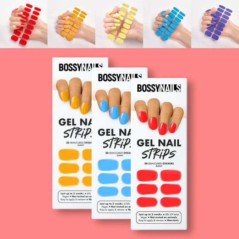 Nail Sticker Letter Color Nail Art Sticker Full Sticker - iztia