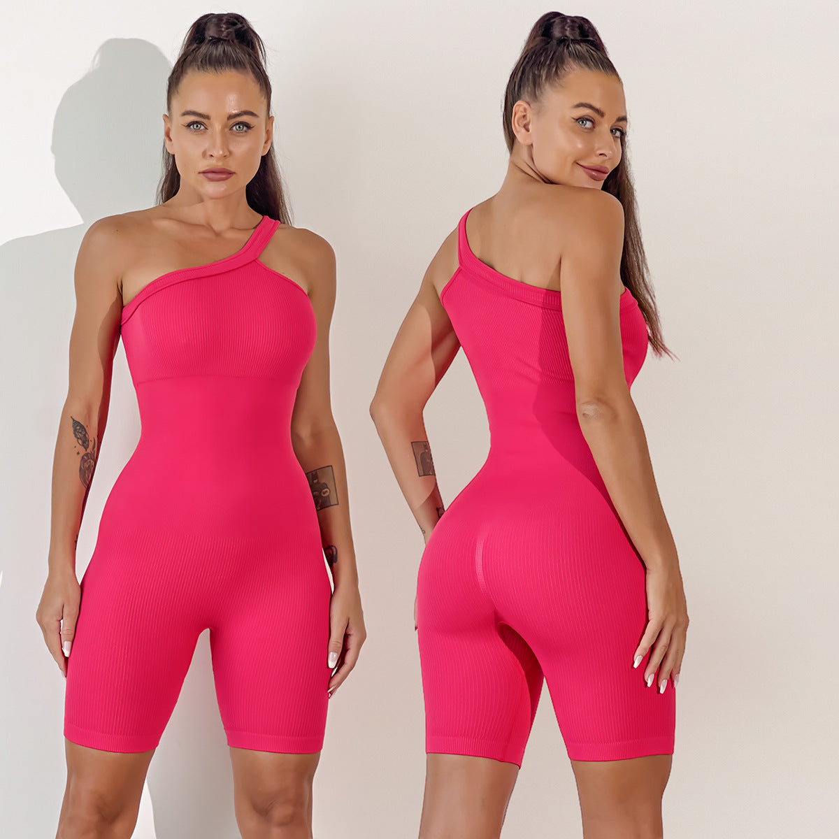 Yoga Wear Pilates Suit Chest Pad Quick-drying Sling One-piece Tights - iztia