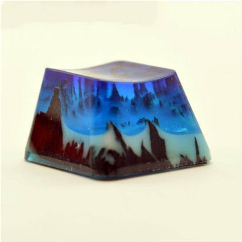 Keycap Qianshan Muxue Resin Wood Keycap - iztia