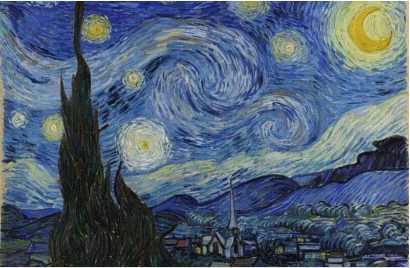 Best Pictures DIY Digital Oil Painting Paint By Numbers Christmas Birthday Unique Gift Van gogh starry sky of the rhone river - iztia
