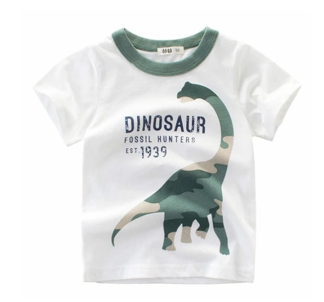 Children's Wear Summer New Korean Children's Boys Cotton T-shirt Men's Treasure In Children's Short Sleeves - iztia