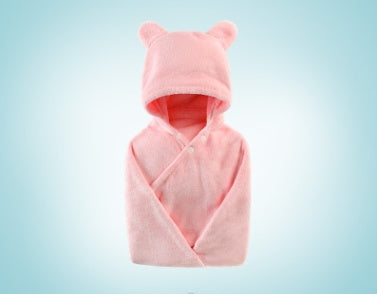 Cotton baby care hooded bath towel - iztia