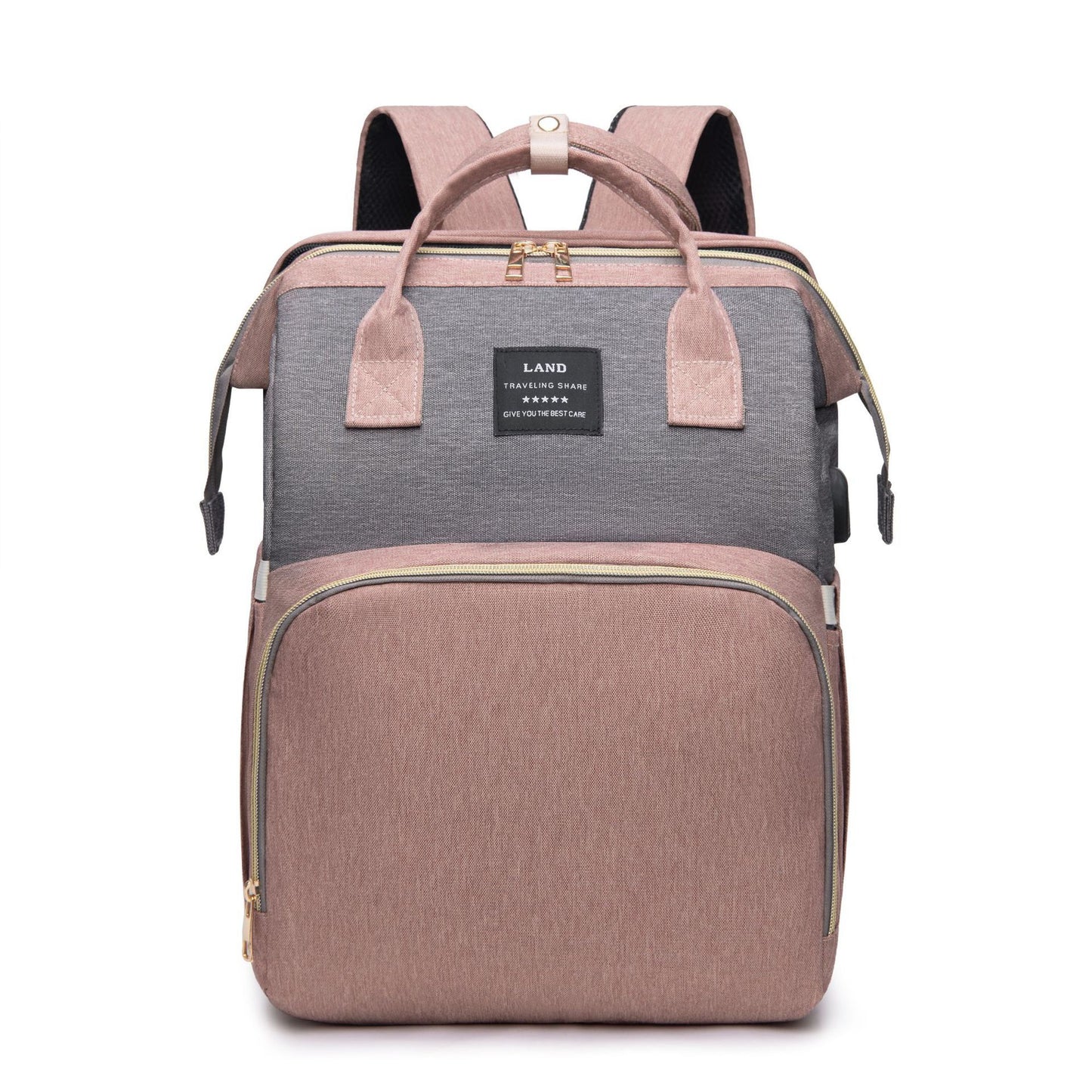 New Mummy Baby Crib Backpack Large Capacity Out Milk Insulated Bag Women - iztia