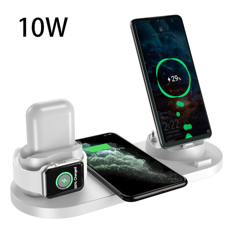 Wireless Charger For IPhone Fast Charger For Phone Fast Charging Pad For Phone Watch 6 In 1 Charging Dock Station - iztia