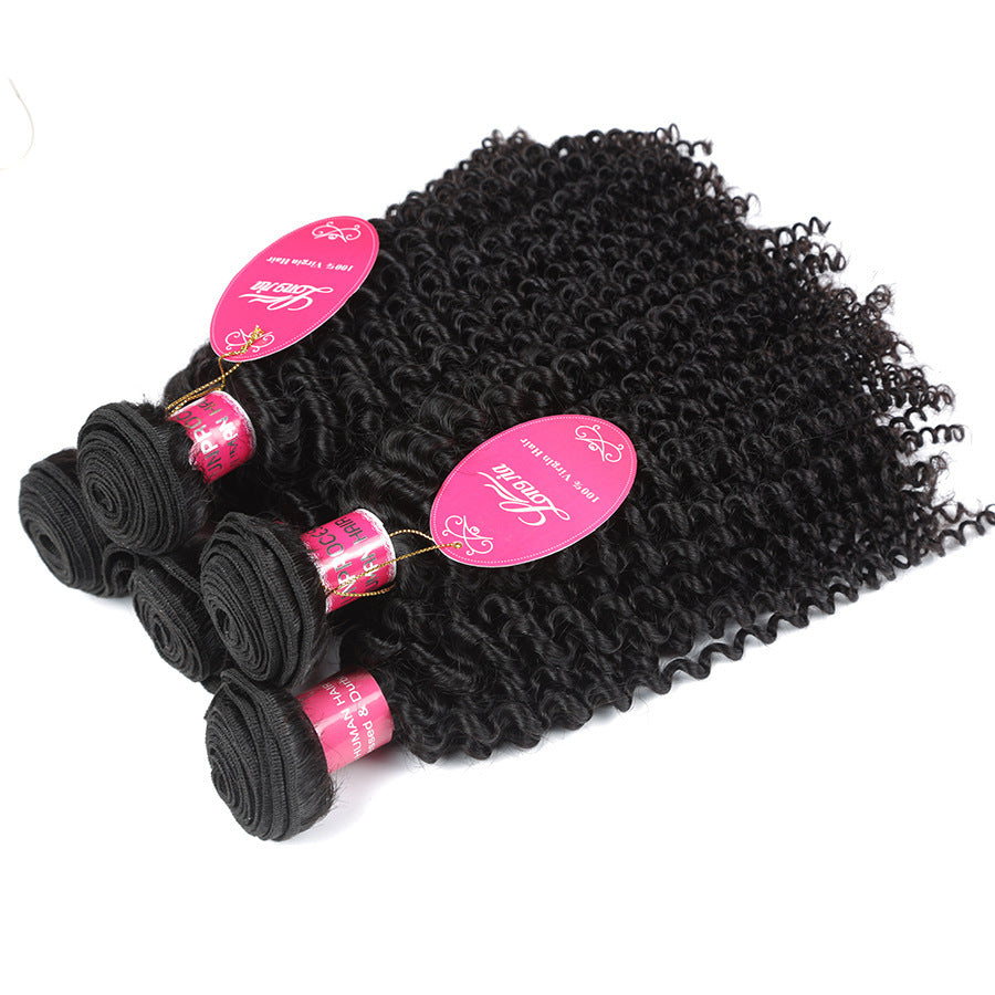 10A Deep Curly Brazilian Human Hair Bundles Weave - iztia