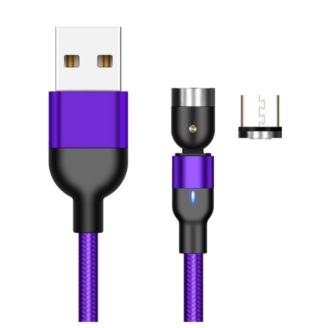 Essager Rotate Magnetic Cable 360 Degree USB Type C Charging Cable Fast Charging Magnet Charger 540 Rotate Micro Magnetic Cable - iztia
