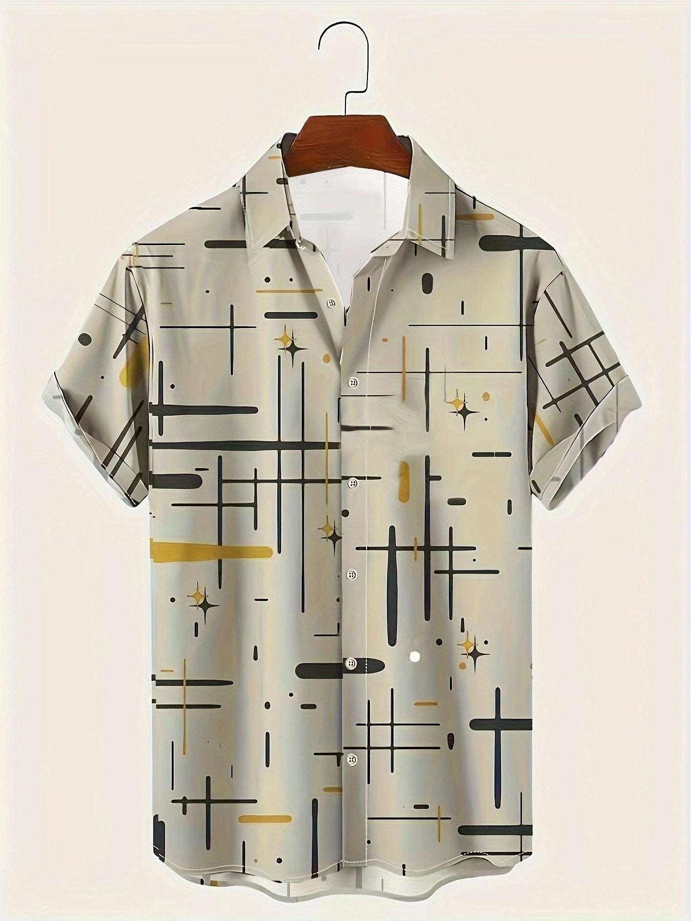 Fashion Printed Shirt Summer Menswear Printing - iztia