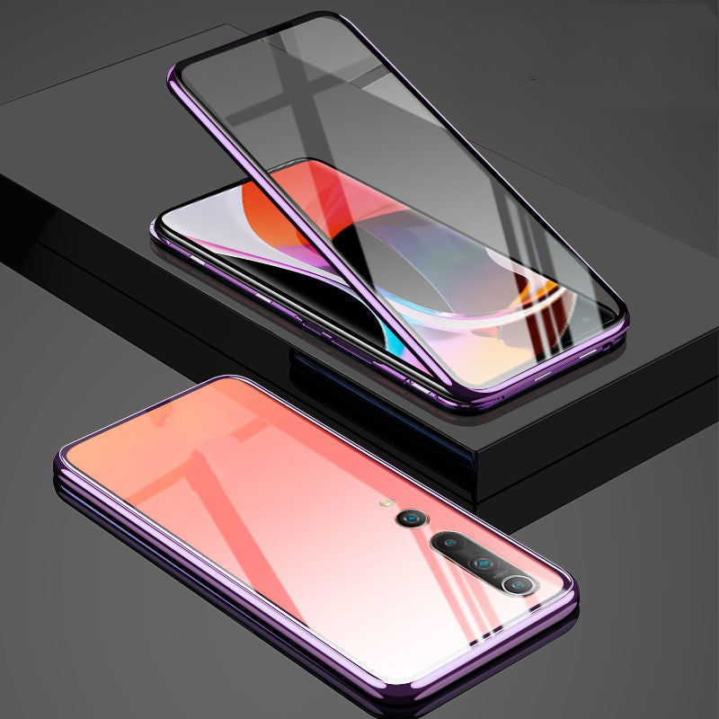 Double-sided Glass Magnetic Metal Phone Case - iztia